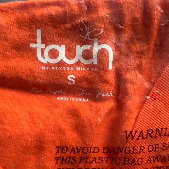 Women's Denver Broncos 3/4 Sleeve T-Shirt Touch By Alyssa Milano V-Neck NEW - Picture 7 of 8